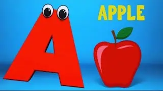 A is for Apple 🍎 | ABC Phonics Cartoon Song for Kids | Learn Alphabet with Fun | ABCD