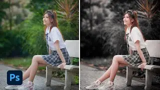 Dramatic black tone preset color grading in photoshop | Photoshop tutorial