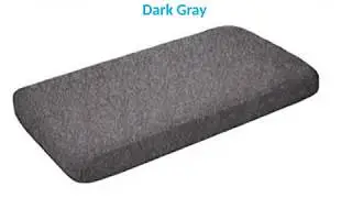 AmazonBasics Heather Jersey Fitted Crib Sheet Dark Gray