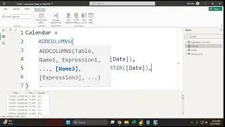 Create custom calendar table in Power BI