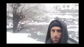 First snowfall in Chitral garam chasahma valley KpK Pakistan 💕❤️