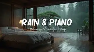 Peaceful Sleep Music with Soft Rain Sounds in Warm Room - Relaxing Music for Deep Sleep, Meditation