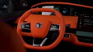 CHANGAN UNI K MIDNIGHT BLACK & ORANGE INTERIOR
