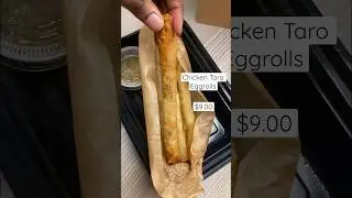 Trying Chicken Taro Eggrolls at Lin Asian Bar + Dim Sum in Austin, Texas #shorts