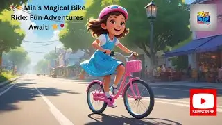 🚴&zwj;♀️✨ Mia's Magical Bike Ride: Fun Adventures Await! 🌟🎈|Kids Rhyme | Baby Rhymes| Kidddo Tales TV