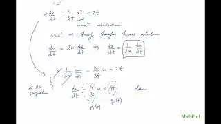 Diferansiyel Denklemler, Bernoulli Dif  Denk  Alıştırma Çözümleri