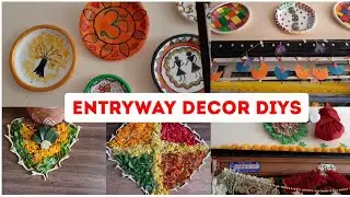 My Entryway Decoration | Simple Diys for entryway decor | Diwali Special Vlogs