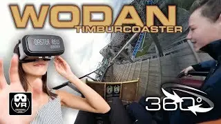 360&deg; Wodan GCI Wooden Roller Coaster 2018 | VR360 POV on-ride | Europa Park Achterbahn Monta&ntilde;a Rusa
