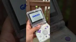 Glittery Gameboy Advance SP Console Modded with IPS V5 Screen.