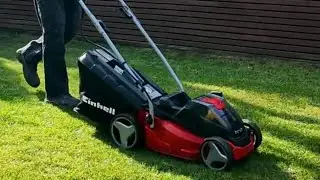 Einhell Lawnmower Power exchange batteries or DeWalt XR