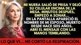 El celular de mi nuera sonó… y vi el nombre de mi esposo muerto hace seis años