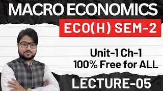 [2026] Introductory Macro Lec-06 | Eco Sem-2 Eco(h) by Sameer