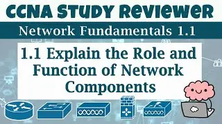 CCNA Study Reviewer - 1.1 Explain the Role and Function of Network Components  (with Flashcards)