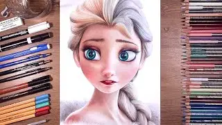 Рисуем Эльзу (Снежную Королеву)