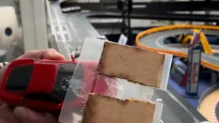 Making a moving slotcar ramp full video #scalextric #carrera #slotcar #ninco 