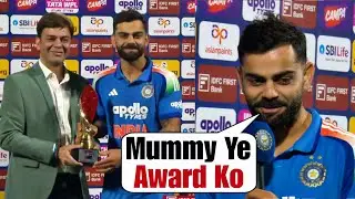 Virat Kohli said emotional thing about his Mother after taking POTM Award for 93 runs vs New Zealand