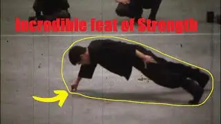 New REMASTERED Footage of BRUCE LEE 2 FINGER PUSH UP - MUST WATCH