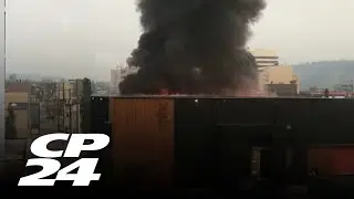 Explosion at abandoned building in downtown Prince George B.C.