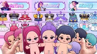 [🌈paper diy🌈] K-Pop Demon Hunters baby Dress-Up Gamebook