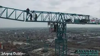 Crane assembly Kavanagh Crane Hire 3Arena Dublin