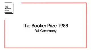 Peter Carey Wins The Booker Prize 1988 - Full Ceremony and Acceptance Speech | The Booker Prize