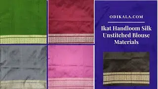 Handloom Sambalpuri Silk Unstitched Blouse Pieces | OdiKala.com