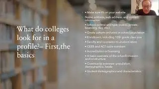 CC101: Profiling Your School