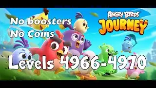 Angry Birds Journey Levels 4966-4970 New & improved strategy