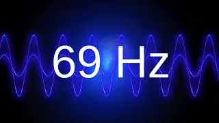 69 Hz clean pure sine wave BASS TEST TONE frequency