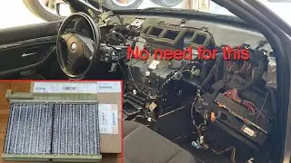 BMW 5 E39 heater core replacement (w/o whole dashboard removal)