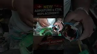CM-4 Cutting Machine Repair 🔥 New Armature & Coil Replacement#repair #shorts #machinerepair