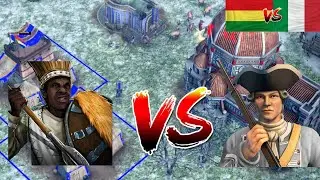 Ethiopia vs Italy - Insane back-and-fourth Win! Age of Empires 3: DE