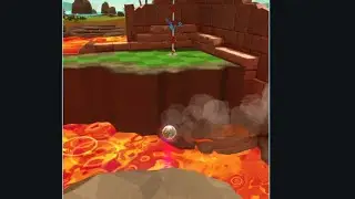 😎 Hole in 2 P1 👁 ⛳️ GOLF BATTLE ⛳️ Lava land #golfbattle #shortsviral