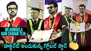 Global Star Ram Charan Awarded Honorary Doctorate by Vels University | Daily Culture