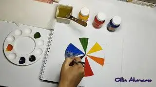 Círculo cromático con acrílico