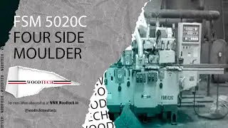 WOODTECH - MODEL FSM 5020C - FOUR SIDE MOULDER #woodtechchannel #factoryshorts #woodworking