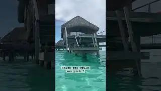 Bungalows or Over Water Bungalows? 🌊🐠🌅 #travel
