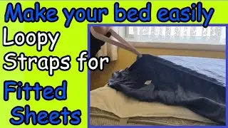 How to sew fitted bed sheet wristlet straps to easily cover your mattress stays grippers pulls