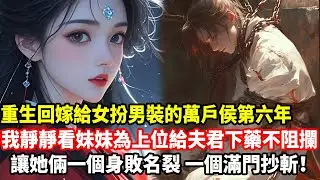 重生回嫁給女扮男裝的萬戶侯第六年，我靜靜看妹妹為上位給夫君下藥不阻攔，讓她倆一個身敗名裂，一個滿門抄斬！