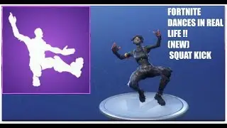 *NEW* ALL FORTNITE DANCES IN REAL LIFE! (Squat Kick, Disco Fever) *2018* *SYNC*