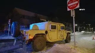National Guard at Shooting Scene Location Entry - MINNEAPOLIS