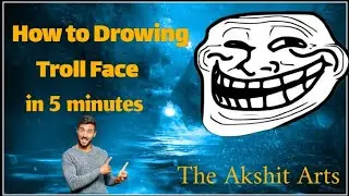 How to Drowing Troll Face In 5 Minutes #soravejoshi