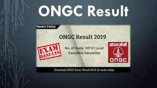 ONGC Result 2019 For 107 Executive Exam | Check ONGC Cut off Marks
