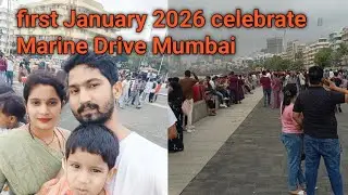 First January 2026 celebrate in Girgaon Chaupati Marin Drive Mumbai 