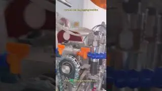 Nylon pyramid tea bag roll tagging machine for Iran #packagingmachine #teabag #pyramidteabag