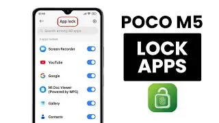How to Set App Lock in Poco M5 - App Lock Setting