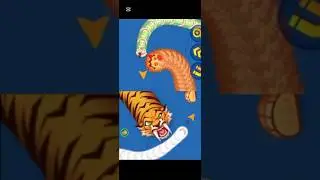 Worms zone io worm biggest snake on zone \#shorts #wormszone #wormworld #giantworm #glowworm