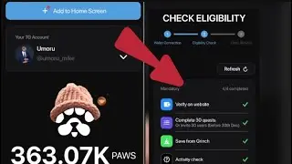 Paws Allocation | How to be check your Paws token on Paws website