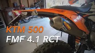 Установка выхлопной системы FMF 4.1 RCT + сравнение веса и звука со стандартной версией — KTM 500...