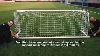 Fixation du filet des buts de football d'entra&icirc;nement
